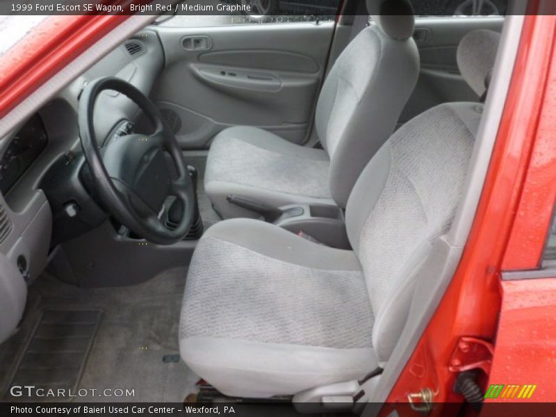 Bright Red / Medium Graphite 1999 Ford Escort SE Wagon