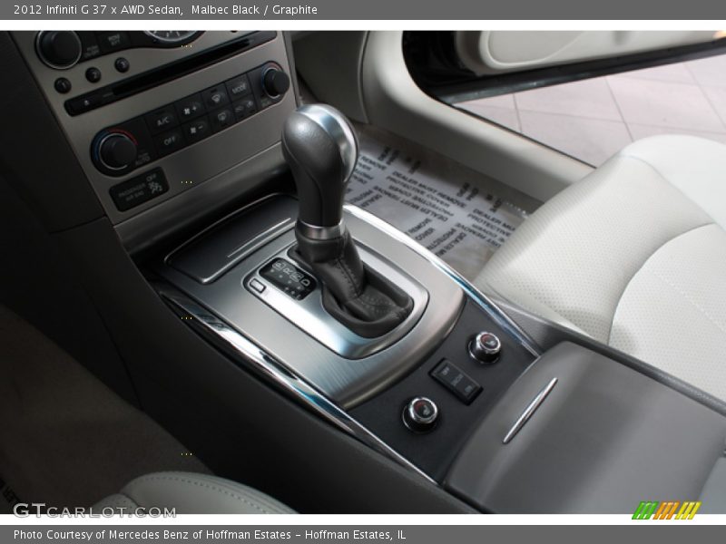  2012 G 37 x AWD Sedan 7 Speed Automatic Shifter