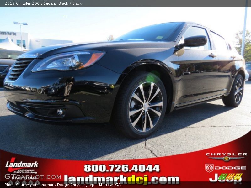 Black / Black 2013 Chrysler 200 S Sedan
