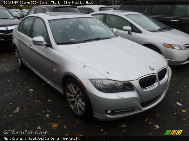 Titanium Silver Metallic / Black 2009 BMW 3 Series 335xi Sedan