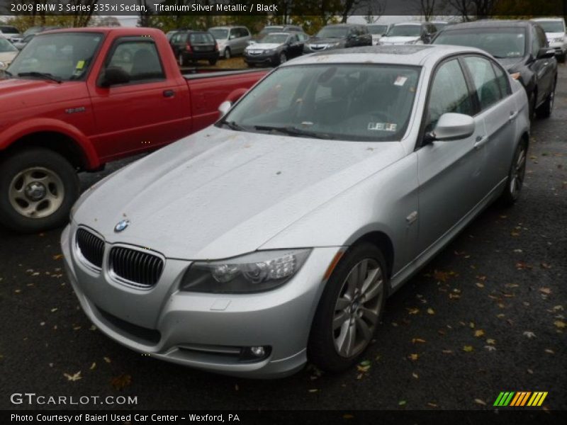Titanium Silver Metallic / Black 2009 BMW 3 Series 335xi Sedan
