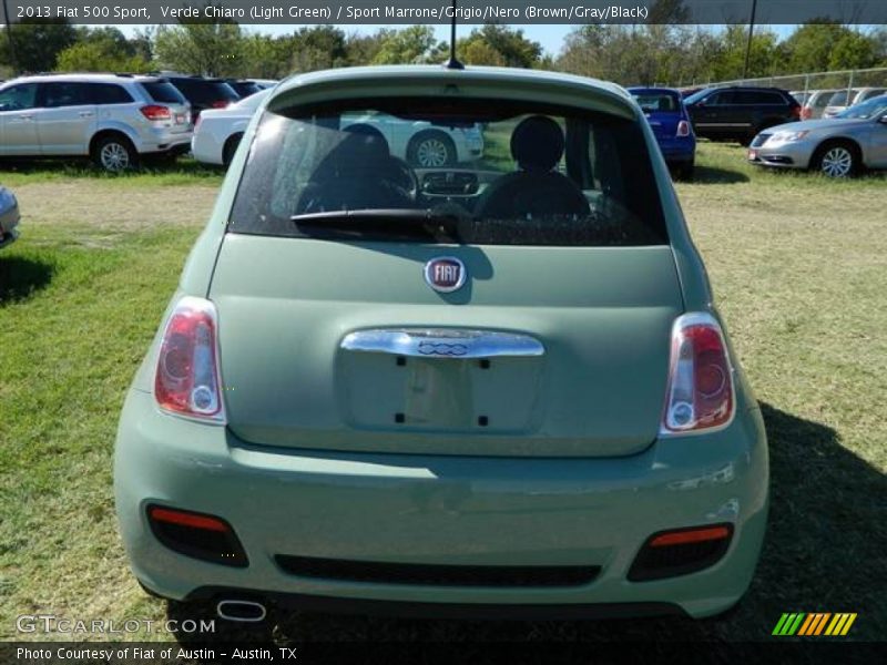 Verde Chiaro (Light Green) / Sport Marrone/Grigio/Nero (Brown/Gray/Black) 2013 Fiat 500 Sport