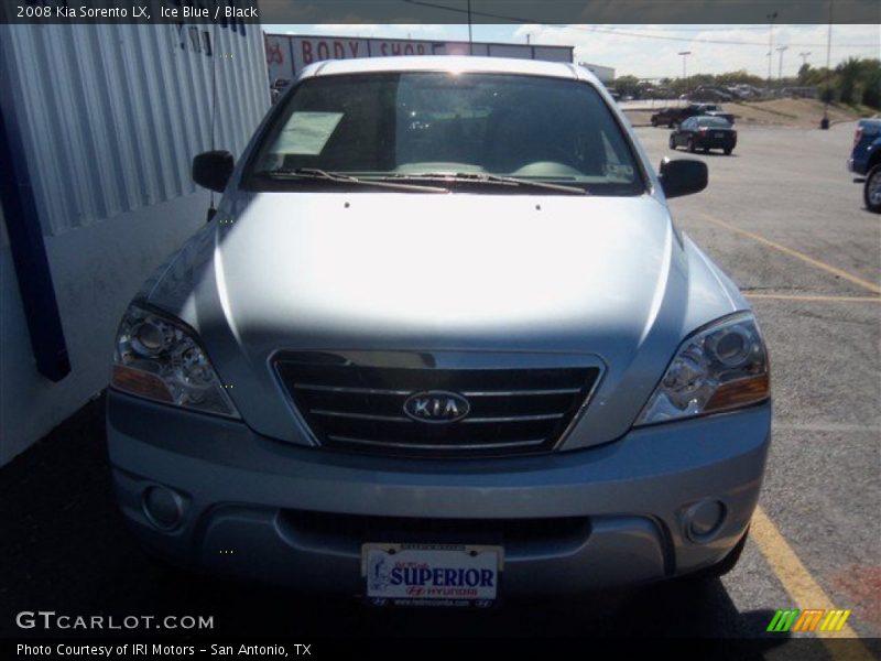 Ice Blue / Black 2008 Kia Sorento LX