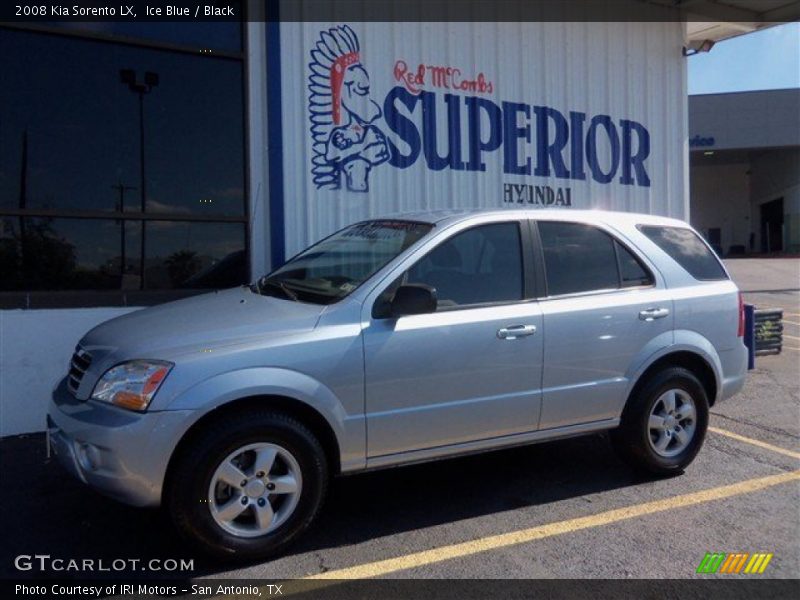 Ice Blue / Black 2008 Kia Sorento LX