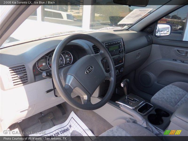 Ice Blue / Black 2008 Kia Sorento LX
