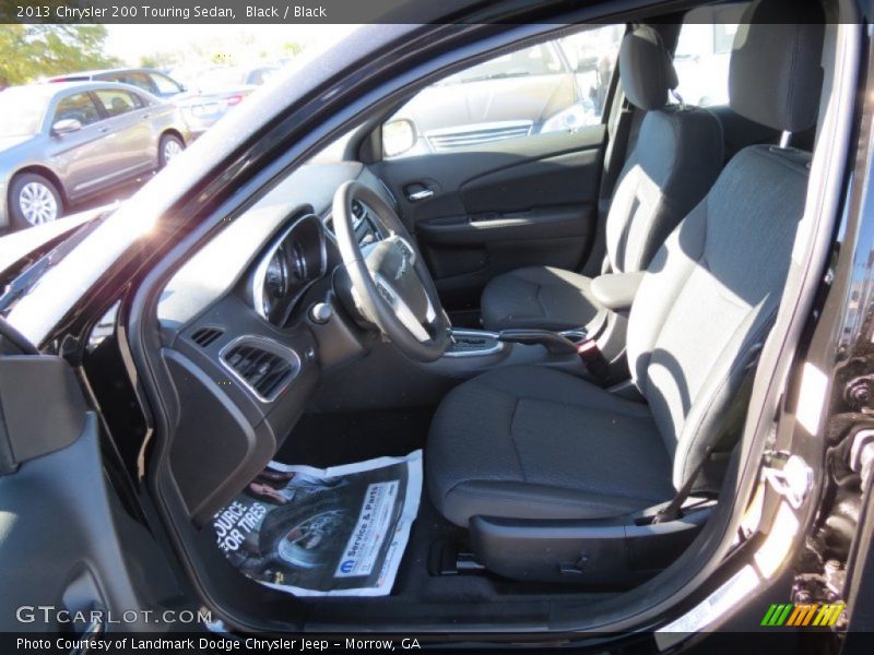 Black / Black 2013 Chrysler 200 Touring Sedan