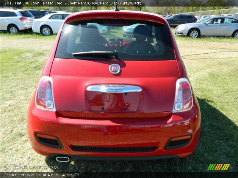 Rosso (Red) / Sport Nero/Grigio/Nero (Black/Gray/Black) 2013 Fiat 500 Sport