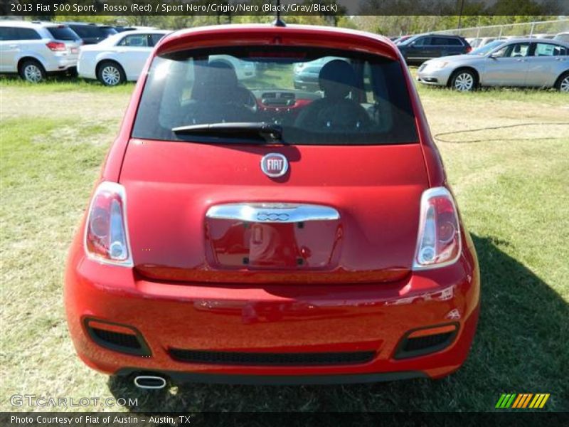 Rosso (Red) / Sport Nero/Grigio/Nero (Black/Gray/Black) 2013 Fiat 500 Sport