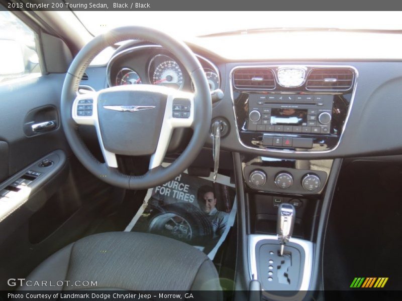 Black / Black 2013 Chrysler 200 Touring Sedan