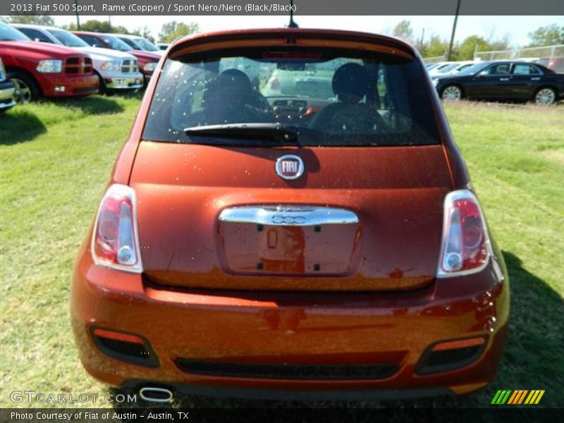 Rame (Copper) / Sport Nero/Nero (Black/Black) 2013 Fiat 500 Sport