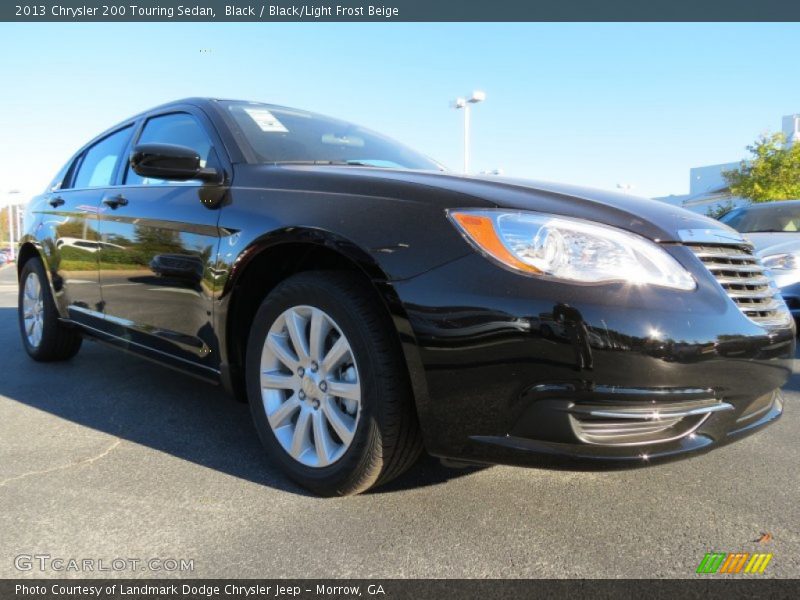 Black / Black/Light Frost Beige 2013 Chrysler 200 Touring Sedan