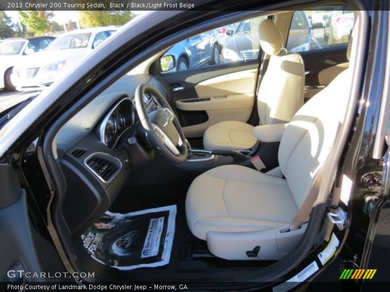 Black / Black/Light Frost Beige 2013 Chrysler 200 Touring Sedan