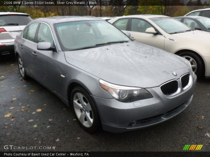 Silver Grey Metallic / Black 2006 BMW 5 Series 530xi Sedan