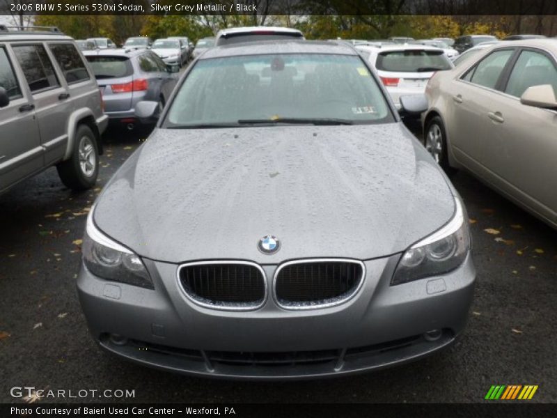 Silver Grey Metallic / Black 2006 BMW 5 Series 530xi Sedan