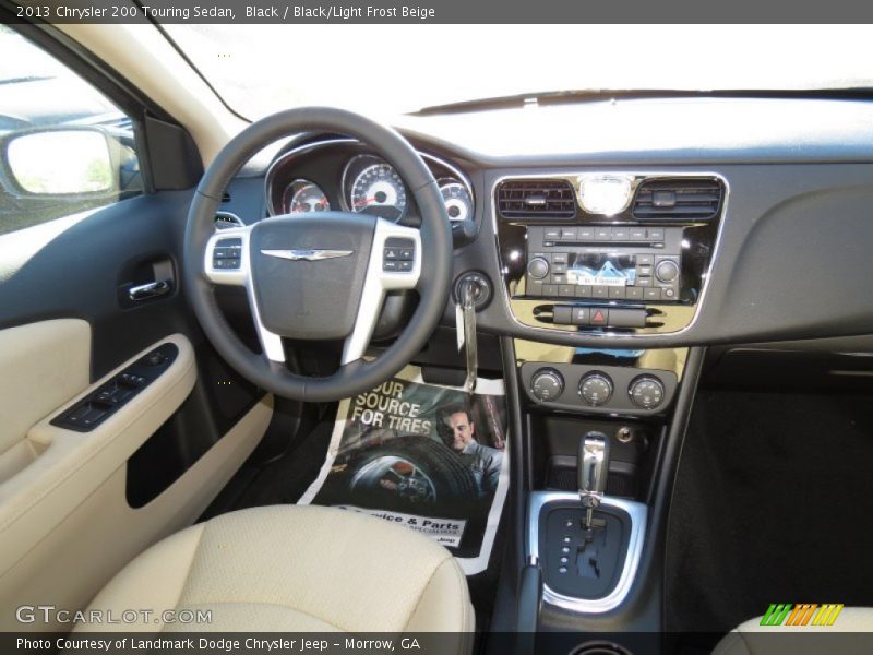 Black / Black/Light Frost Beige 2013 Chrysler 200 Touring Sedan