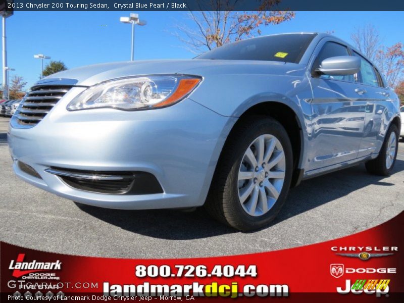 Crystal Blue Pearl / Black 2013 Chrysler 200 Touring Sedan