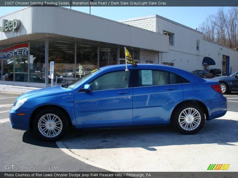 Marathon Blue Pearl / Dark Slate Gray/Light Slate Gray 2007 Chrysler Sebring Touring Sedan