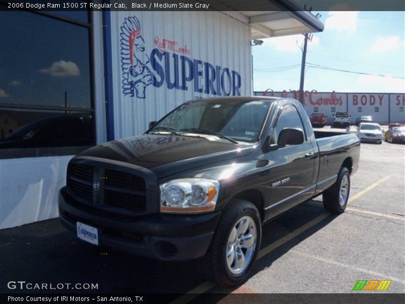 Black / Medium Slate Gray 2006 Dodge Ram 1500 ST Regular Cab