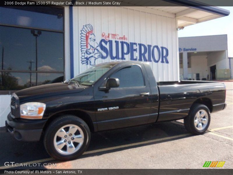 Black / Medium Slate Gray 2006 Dodge Ram 1500 ST Regular Cab