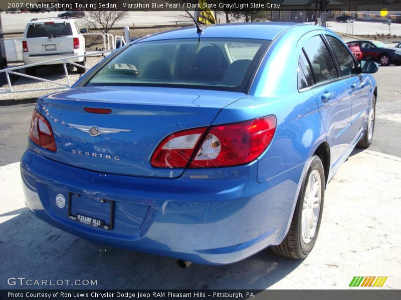 Marathon Blue Pearl / Dark Slate Gray/Light Slate Gray 2007 Chrysler Sebring Touring Sedan