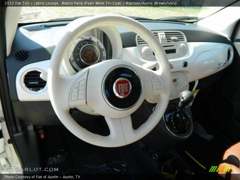 Dashboard of 2013 500 c cabrio Lounge