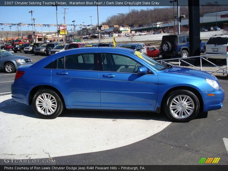 Marathon Blue Pearl / Dark Slate Gray/Light Slate Gray 2007 Chrysler Sebring Touring Sedan