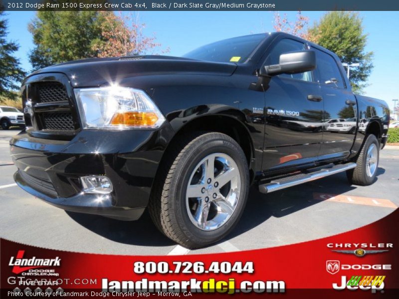 Black / Dark Slate Gray/Medium Graystone 2012 Dodge Ram 1500 Express Crew Cab 4x4