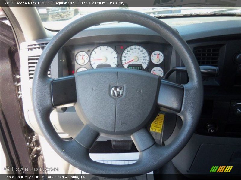 Black / Medium Slate Gray 2006 Dodge Ram 1500 ST Regular Cab