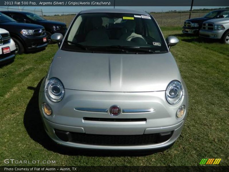 Argento (Silver) / Grigio/Avorio (Gray/Ivory) 2013 Fiat 500 Pop