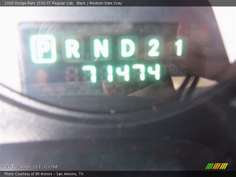 Black / Medium Slate Gray 2006 Dodge Ram 1500 ST Regular Cab