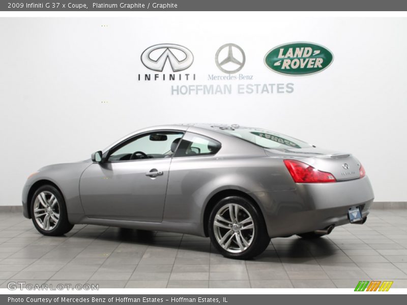 Platinum Graphite / Graphite 2009 Infiniti G 37 x Coupe