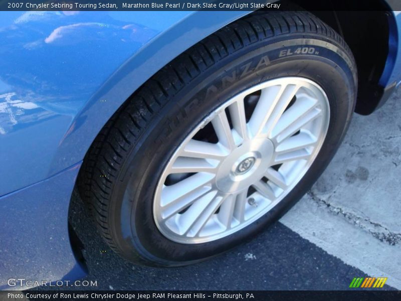 Marathon Blue Pearl / Dark Slate Gray/Light Slate Gray 2007 Chrysler Sebring Touring Sedan