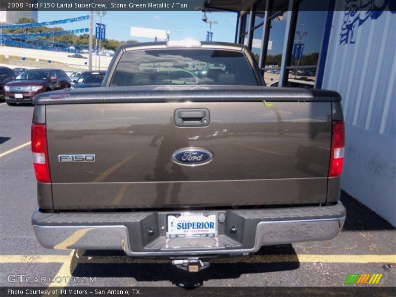 Stone Green Metallic / Tan 2008 Ford F150 Lariat SuperCrew