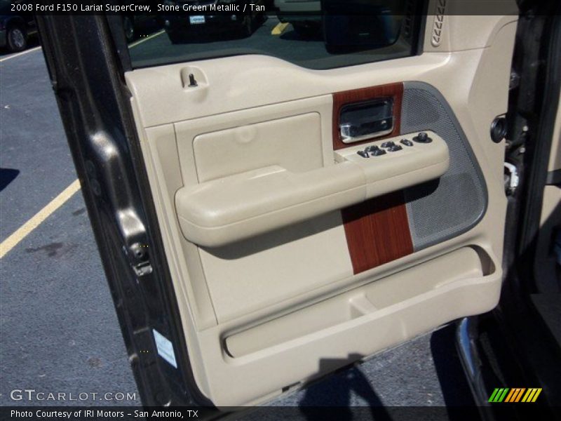 Stone Green Metallic / Tan 2008 Ford F150 Lariat SuperCrew