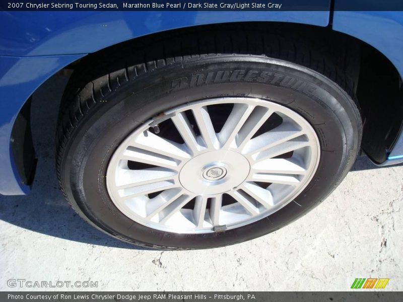 Marathon Blue Pearl / Dark Slate Gray/Light Slate Gray 2007 Chrysler Sebring Touring Sedan