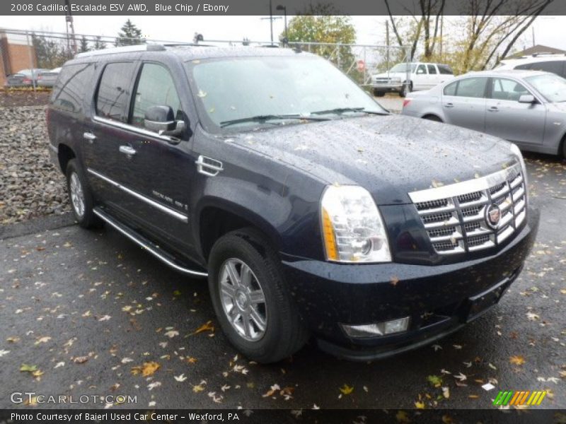 Blue Chip / Ebony 2008 Cadillac Escalade ESV AWD