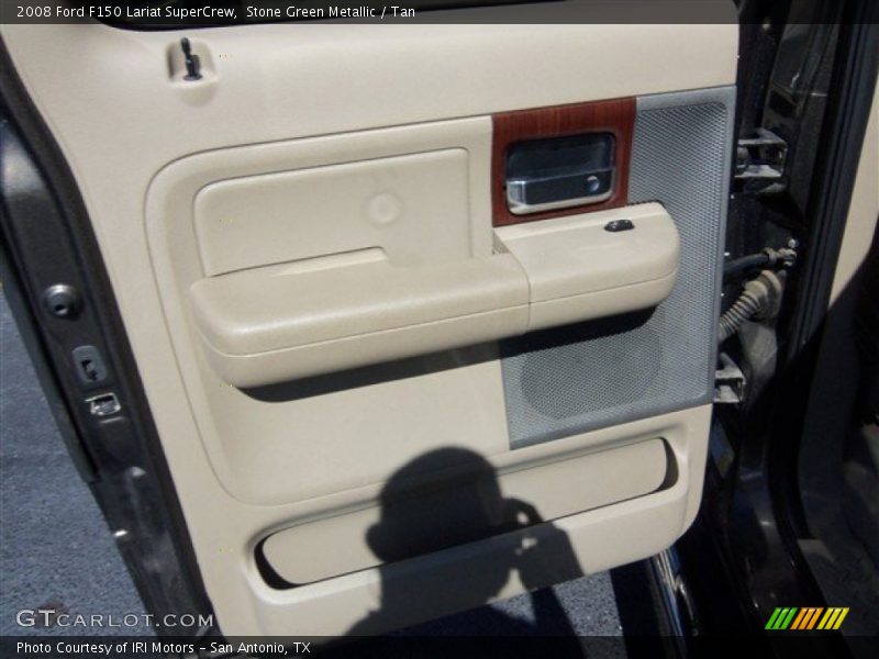 Stone Green Metallic / Tan 2008 Ford F150 Lariat SuperCrew