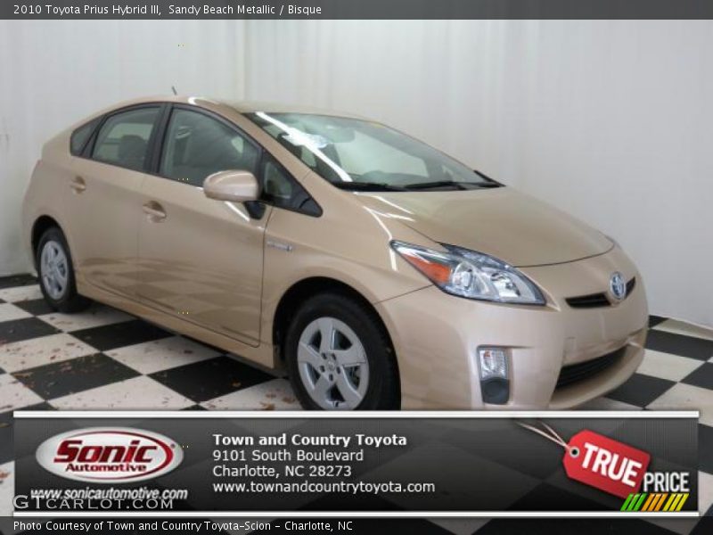 Sandy Beach Metallic / Bisque 2010 Toyota Prius Hybrid III