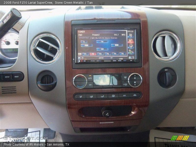 Stone Green Metallic / Tan 2008 Ford F150 Lariat SuperCrew