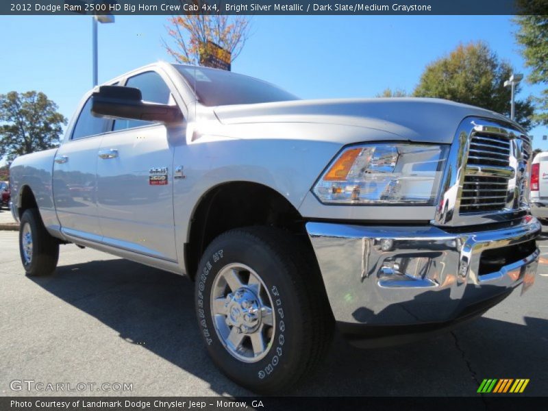 Bright Silver Metallic / Dark Slate/Medium Graystone 2012 Dodge Ram 2500 HD Big Horn Crew Cab 4x4