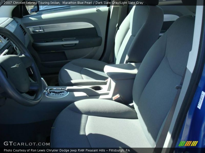 Marathon Blue Pearl / Dark Slate Gray/Light Slate Gray 2007 Chrysler Sebring Touring Sedan
