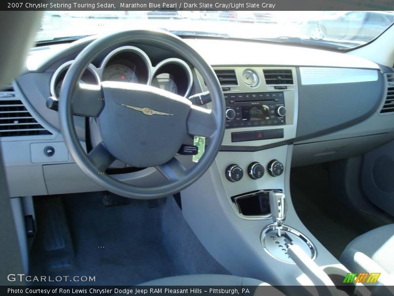 Marathon Blue Pearl / Dark Slate Gray/Light Slate Gray 2007 Chrysler Sebring Touring Sedan
