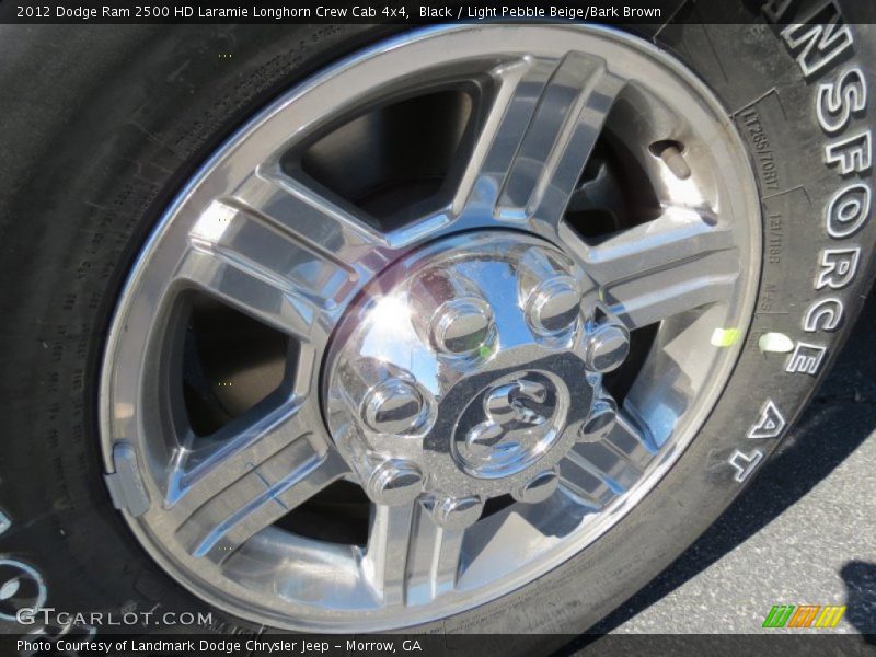 Black / Light Pebble Beige/Bark Brown 2012 Dodge Ram 2500 HD Laramie Longhorn Crew Cab 4x4