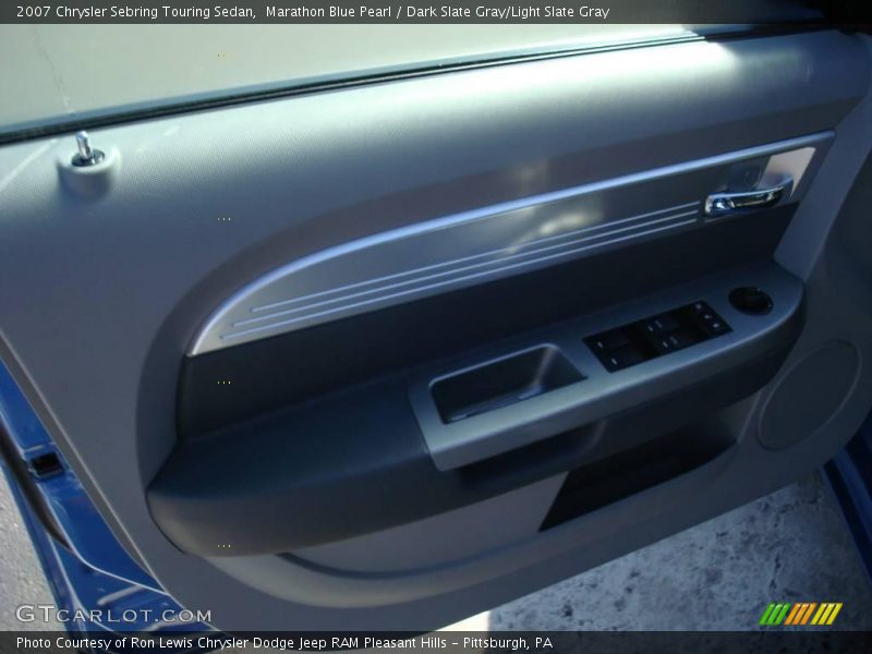 Marathon Blue Pearl / Dark Slate Gray/Light Slate Gray 2007 Chrysler Sebring Touring Sedan
