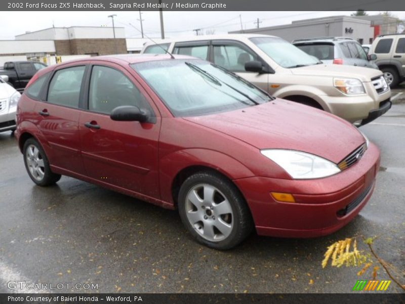 Sangria Red Metallic / Medium Graphite 2002 Ford Focus ZX5 Hatchback