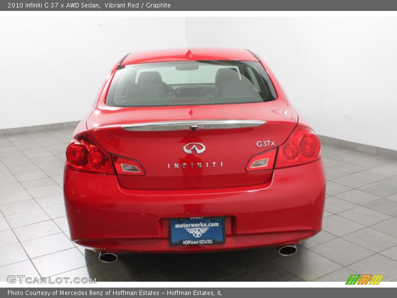 Vibrant Red / Graphite 2010 Infiniti G 37 x AWD Sedan
