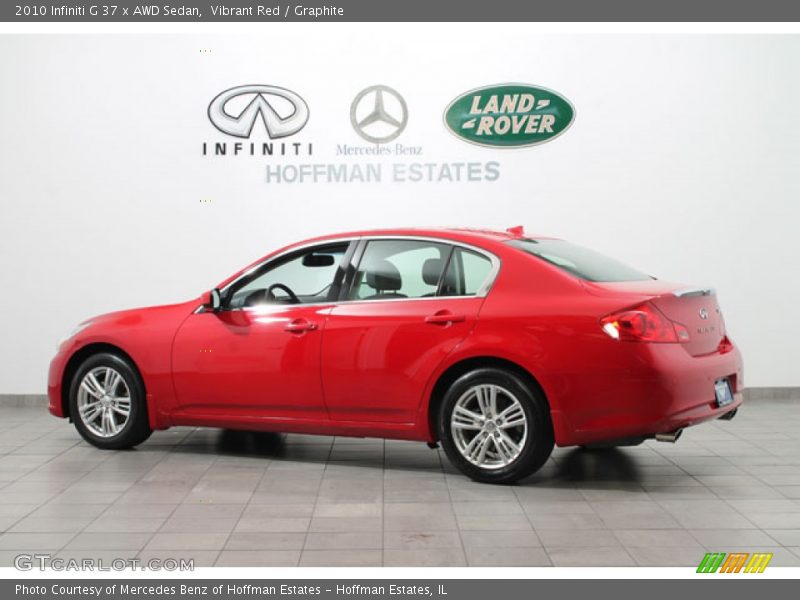 Vibrant Red / Graphite 2010 Infiniti G 37 x AWD Sedan