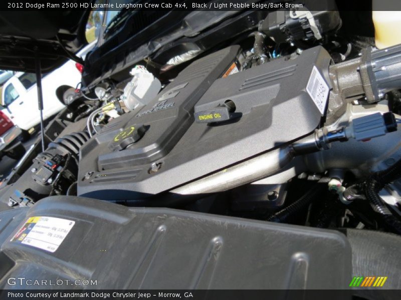 Black / Light Pebble Beige/Bark Brown 2012 Dodge Ram 2500 HD Laramie Longhorn Crew Cab 4x4