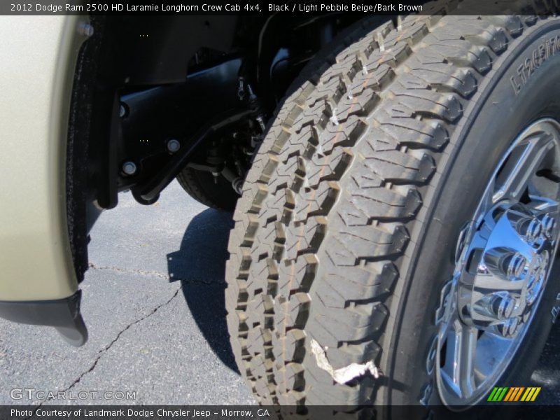 Black / Light Pebble Beige/Bark Brown 2012 Dodge Ram 2500 HD Laramie Longhorn Crew Cab 4x4