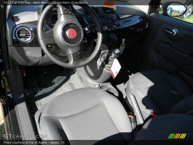 Nero (Black) / Grigio/Nero (Gray/Black) 2013 Fiat 500 Pop